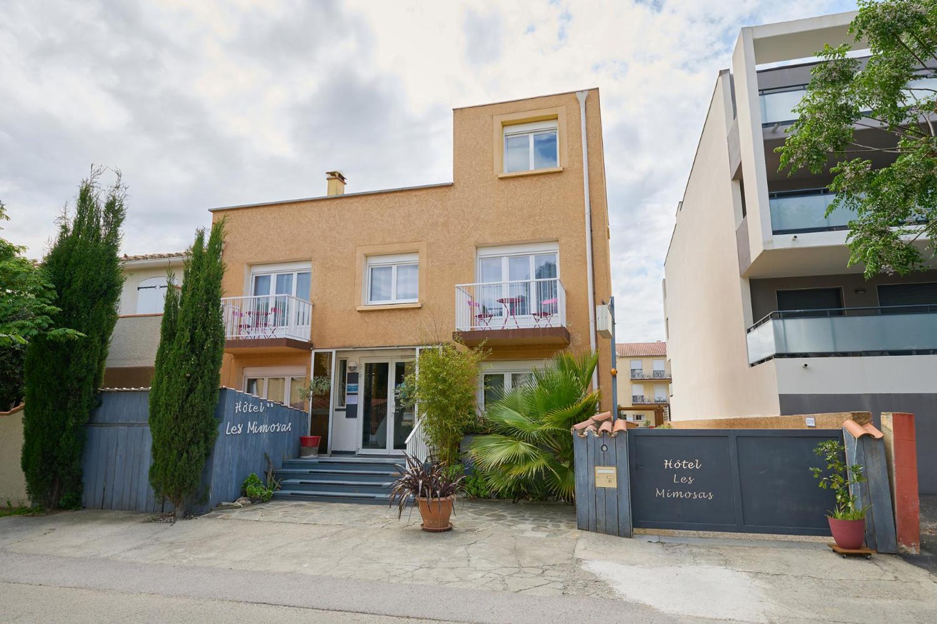 Hotel Les Mimosas Argelès-sur-Mer Eksteriør billede