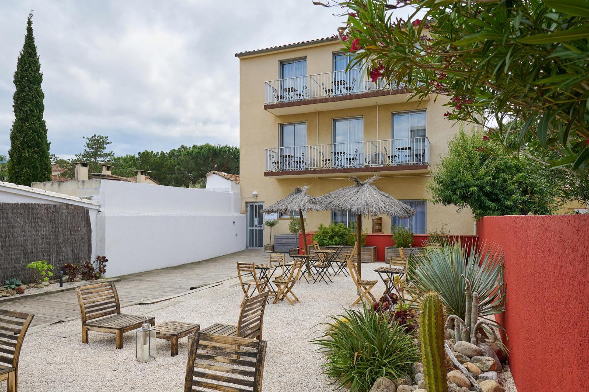 Hotel Les Mimosas Argelès-sur-Mer Eksteriør billede
